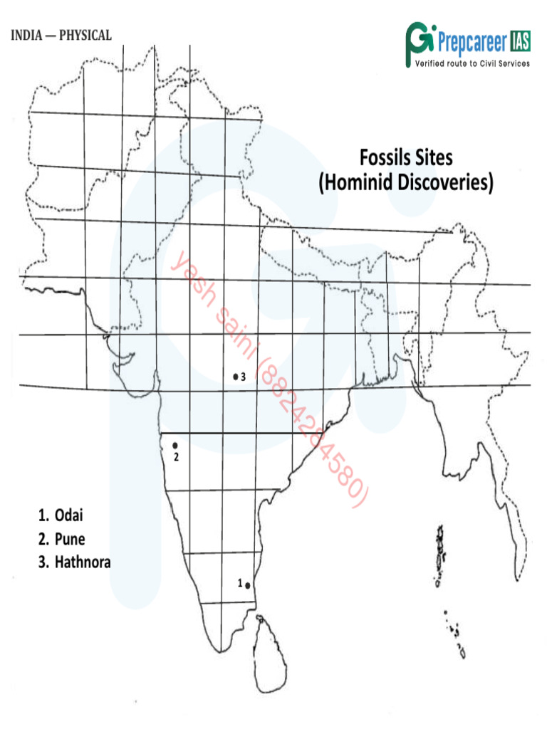 Map of Palaeolithic Sites in India | PDF | Stone Age | Archaeology