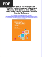 Full Download PDF of Solution Manual For Principles of Taxation For Business and Investment Planning 2020 Edition, 23rd Edition, Sally Jones Shelley Rhoades-Catanach Sandra Callaghan All Chapter