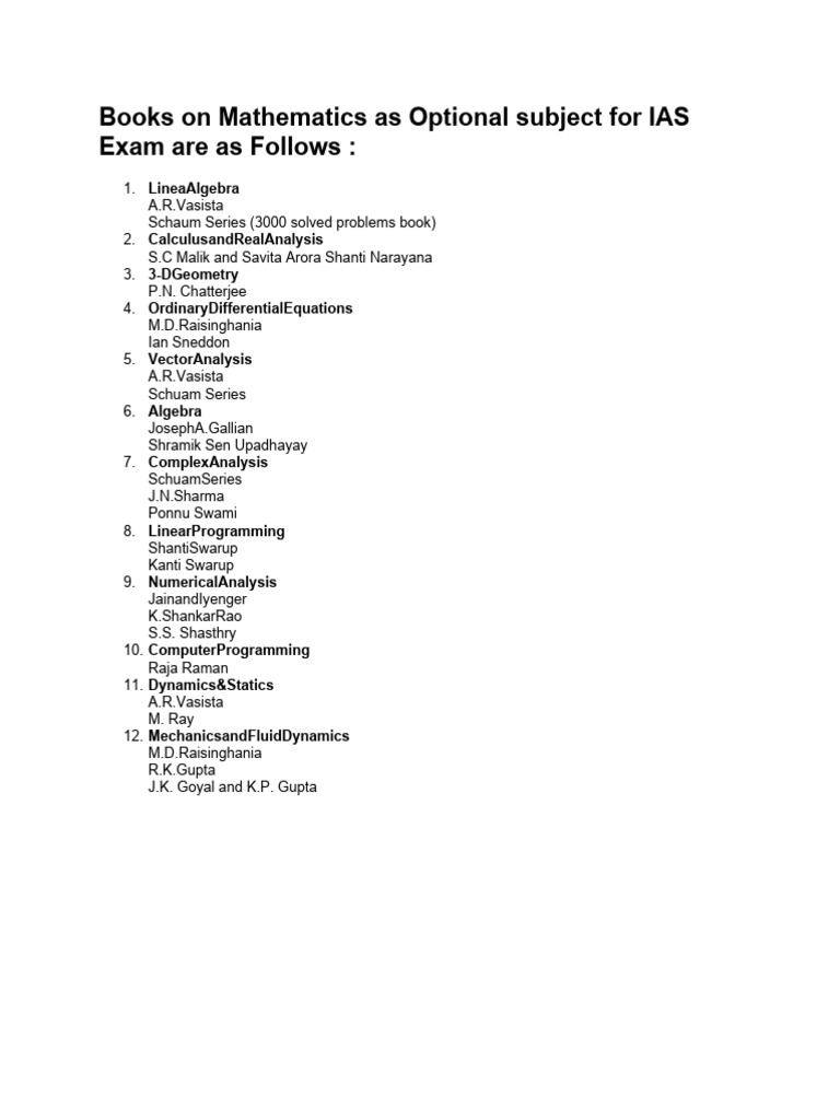 books-on-mathematics-as-optional-subject-for-ias-exam-are-as-follows-pdf