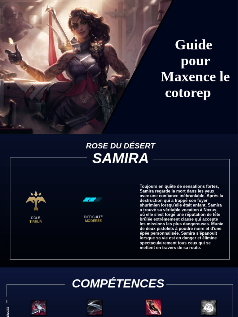 Guide de Samira dans League of Legends | PDF