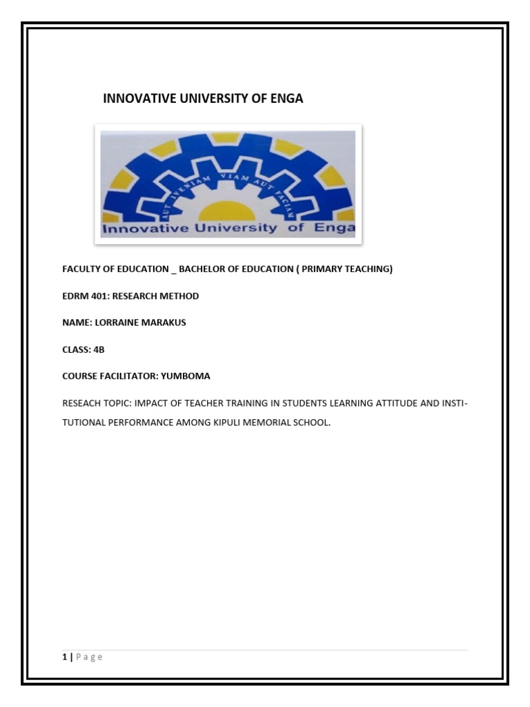 Teacher Training Impact on Student Success | PDF | Teachers | Teacher ...