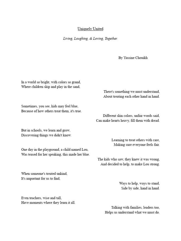 Uniquely United - Script | PDF