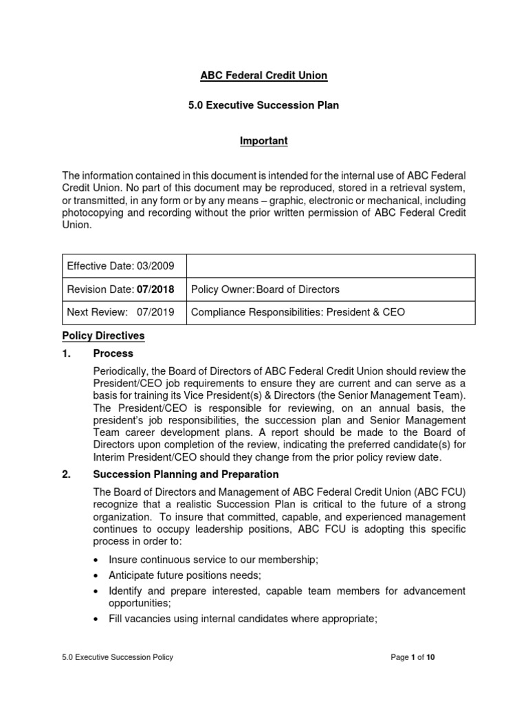 succession-plan-policy-pdf-board-of-directors-presidents-of-the