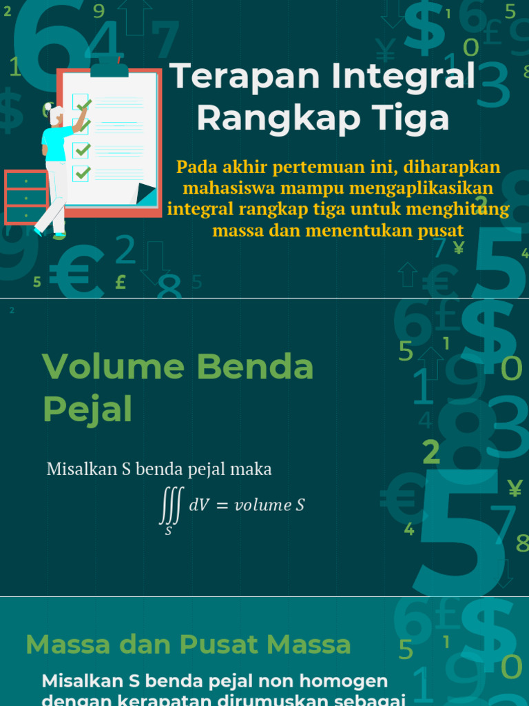 Aplikasi Integral Rangkap Tiga dalam Massa | PDF | Metode & Bahan Ajar