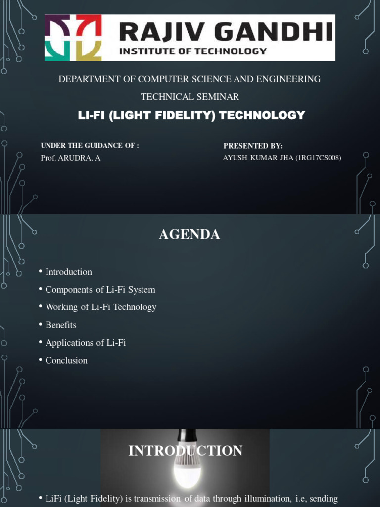Li-Fi Technology: Benefits and Applications | PDF | Light Emitting ...