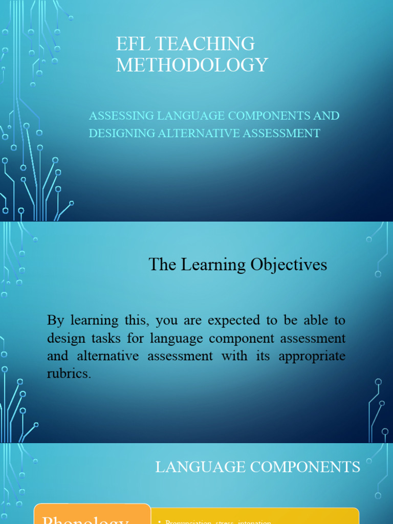 Assessing Language Components | PDF | Stress (Linguistics) | Word