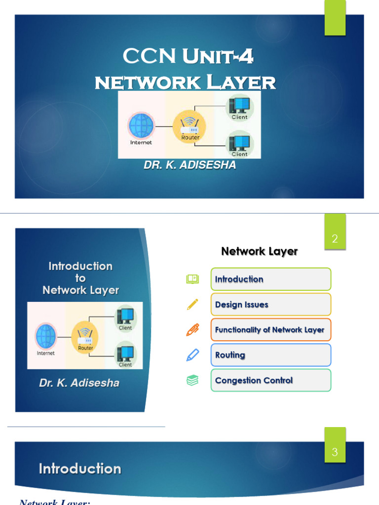 Ccnunit 4networklayerbyadi 231217160732 D72781e1 | PDF | Routing ...