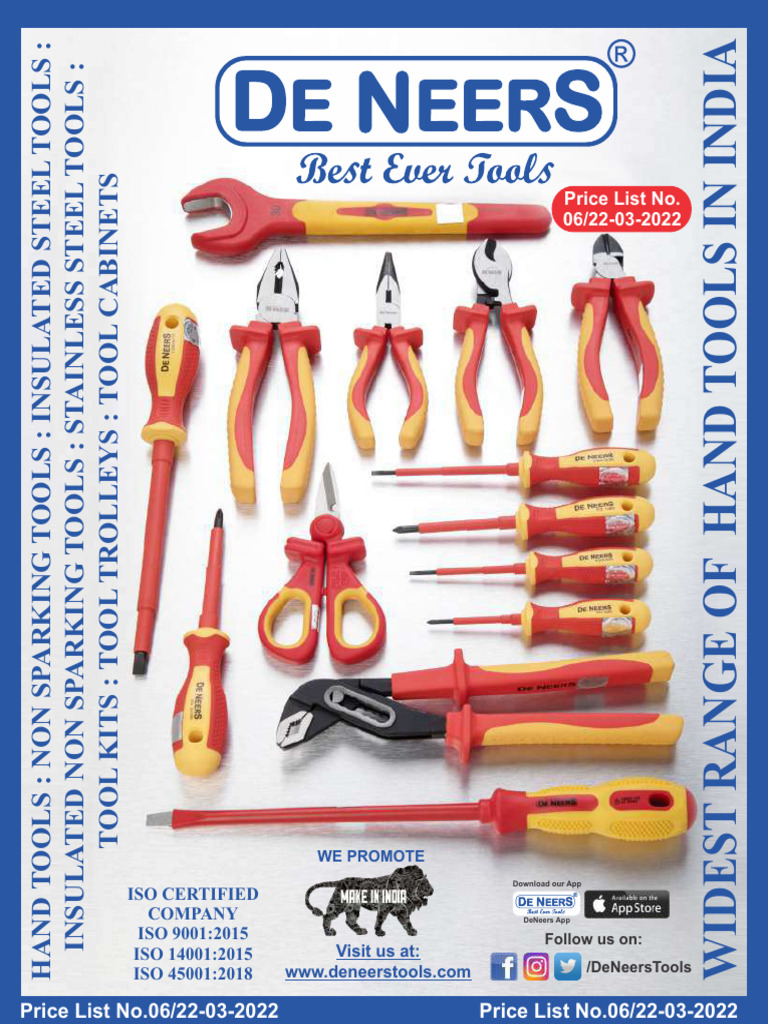 Comprehensive Hand Tools in India | PDF | Tools