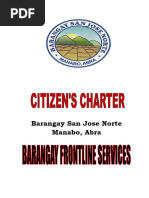 Barangay Citizens Charter | PDF | Government
