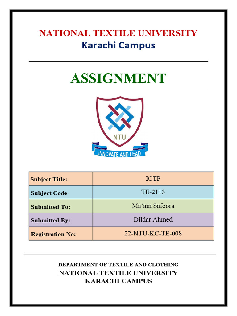 Dildar Ahmed Reg No 008 | PDF | Textiles | Hydrogen Peroxide
