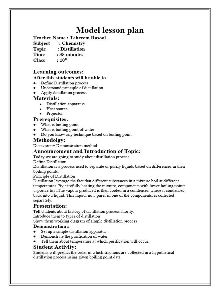 Model Lesson Plan PDF