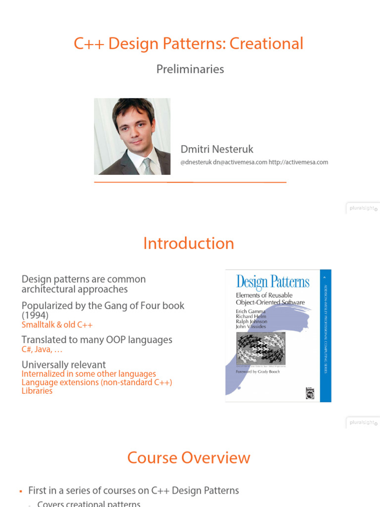 1 Design Patterns CPP Creational m1 Slides | PDF | C++ | Object ...