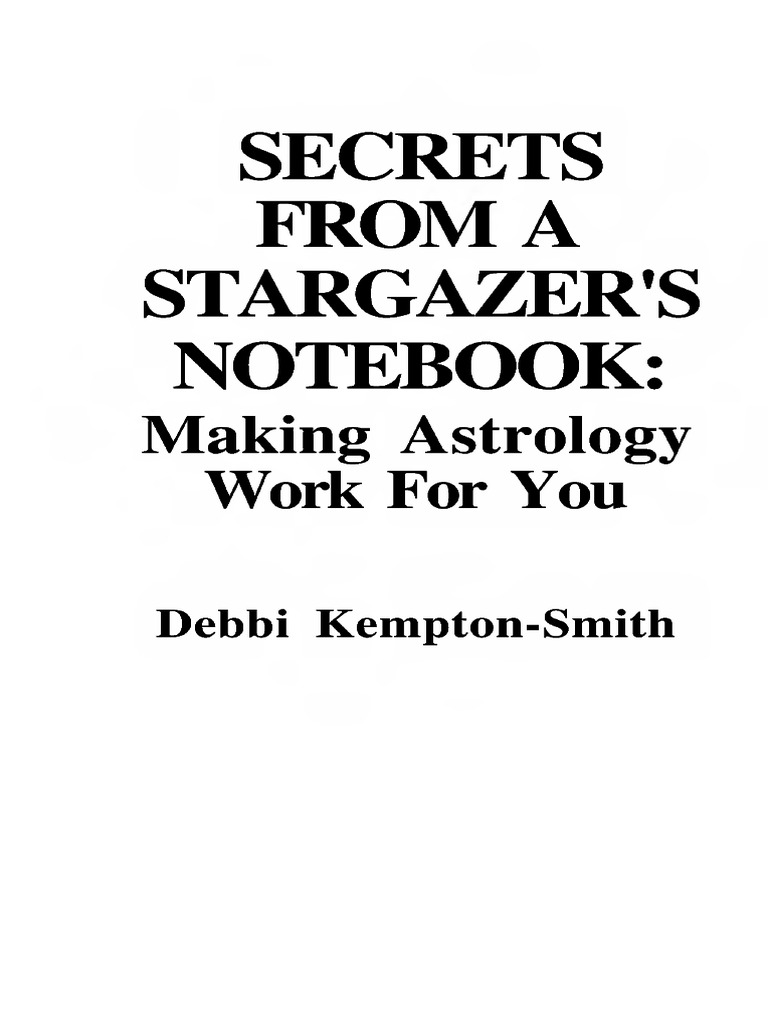 Debbi Kempton Smith - Secrets From A Stargazer's Notebook