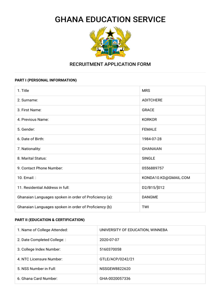 Gesrecruitmentapplication 1718001849470 | PDF