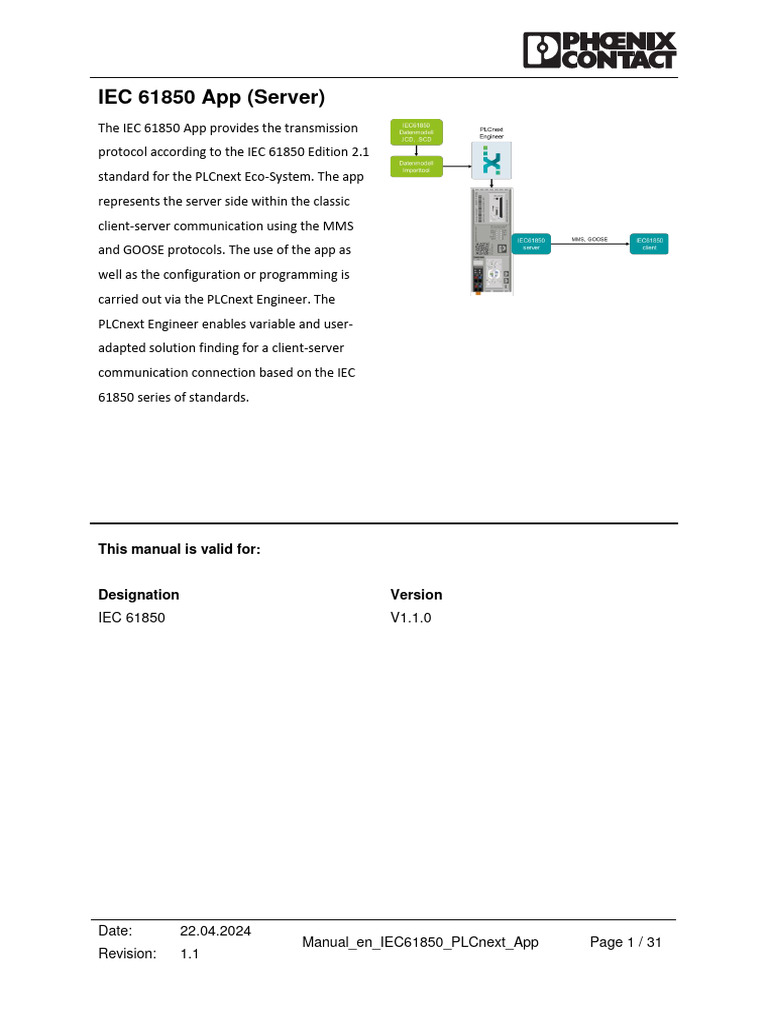 IEC 61850 App Manual for PLCnext | PDF | Public Key Certificate ...