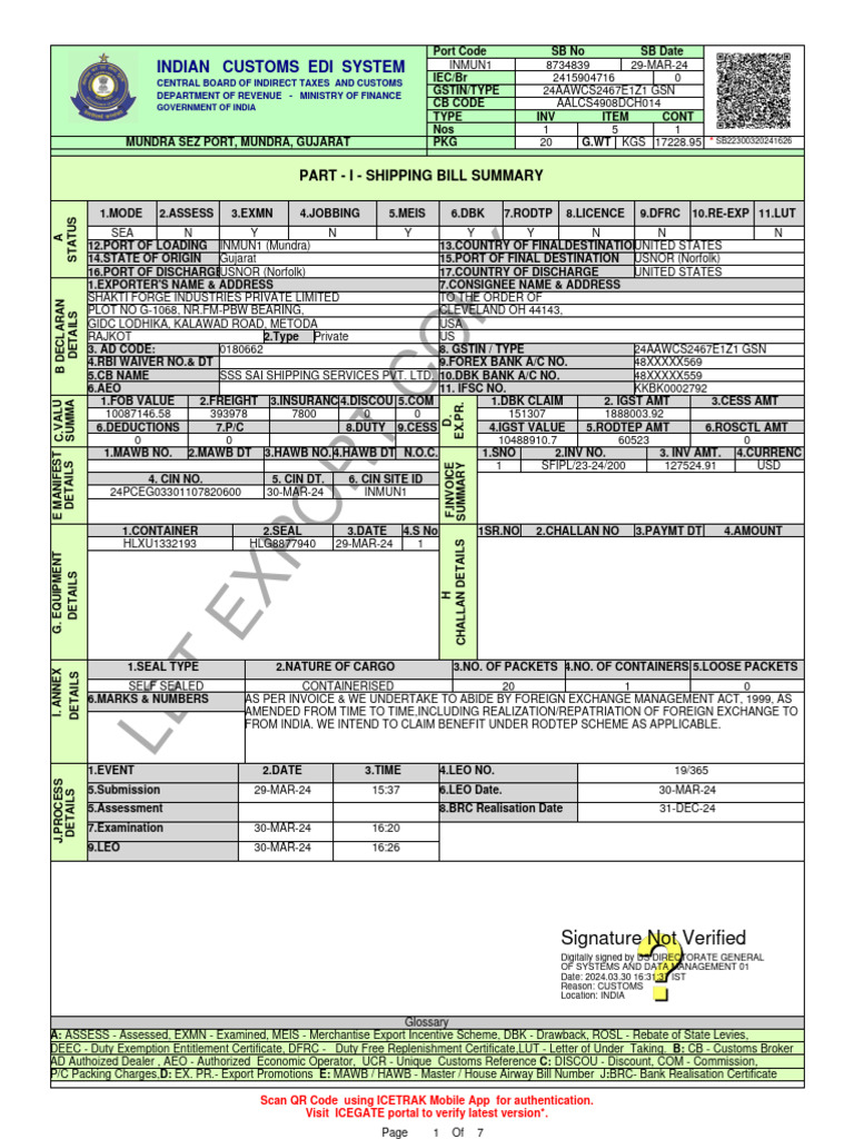 LEO Copy 200 | PDF | Qr Code | Customs