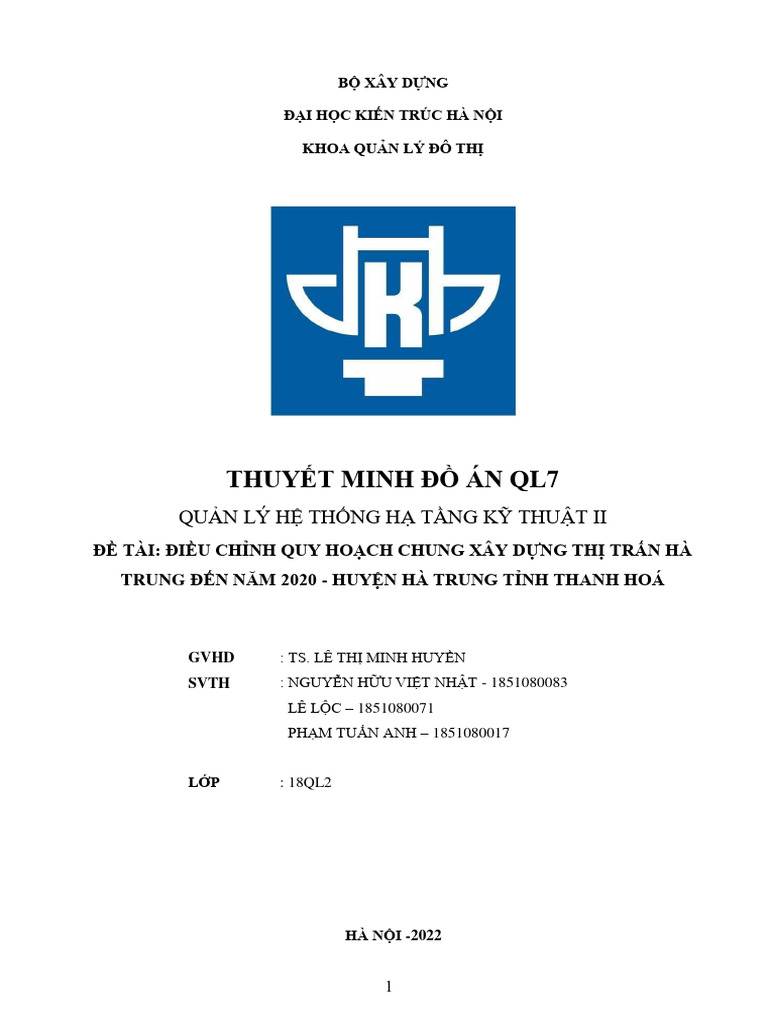 Tm Ql7 Tt Hà Trung Bản Nộp | PDF
