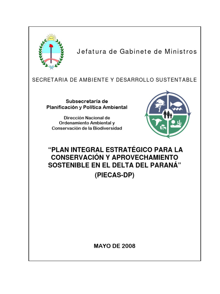 Plan Integral Estratégico para La Conservación y Aprovechamiento ...