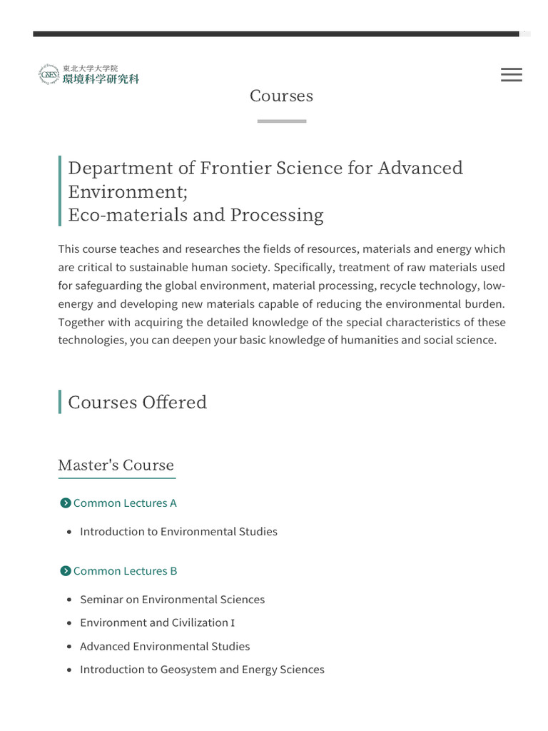 Advanced Environmental Studies | PDF | Natural Environment ...