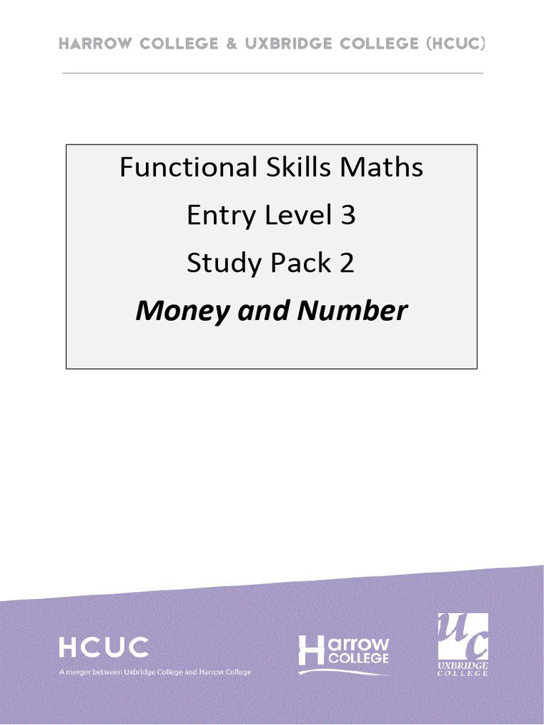 Entry 3 Money Skills Study Resource | PDF | Rounding | Numbers