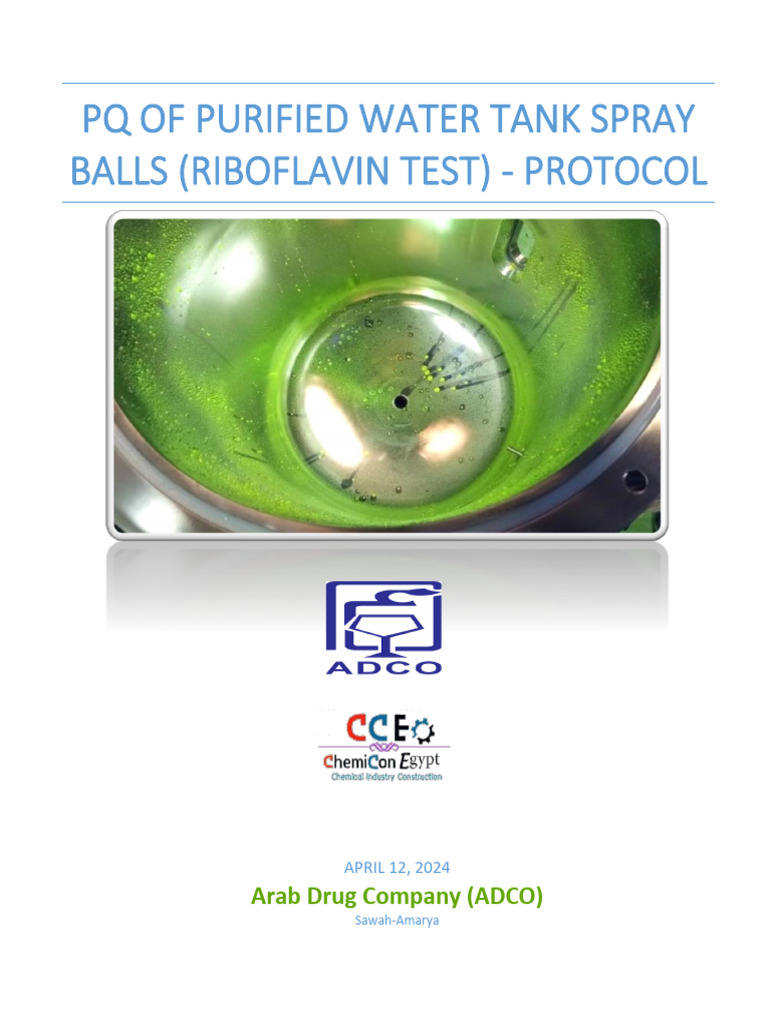 Riboflavin Spray Ball Coverage Testing – WDSS