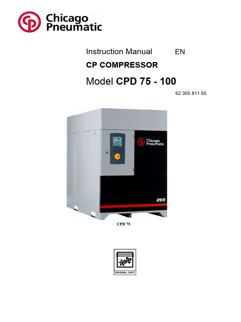 CPD 75-100 Compressor User Manual | PDF | Valve | Safety