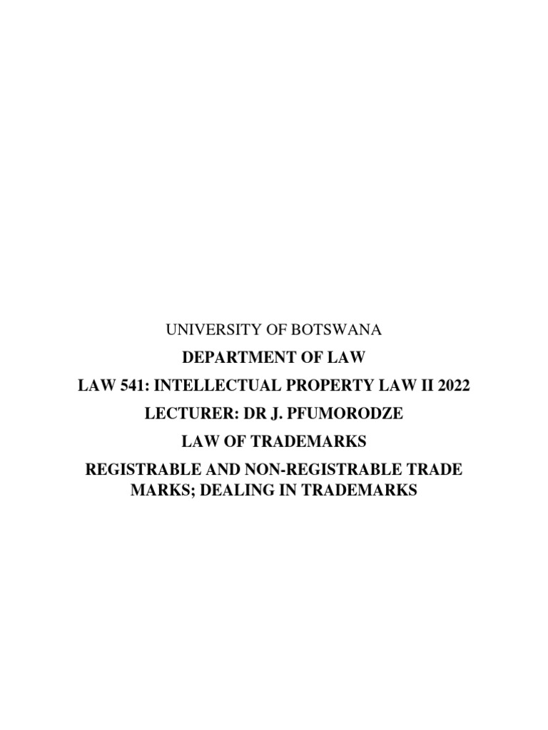 Trademark Registration Criteria Overview | PDF | Trademark | Priority Right - Trademark Office Priority Search