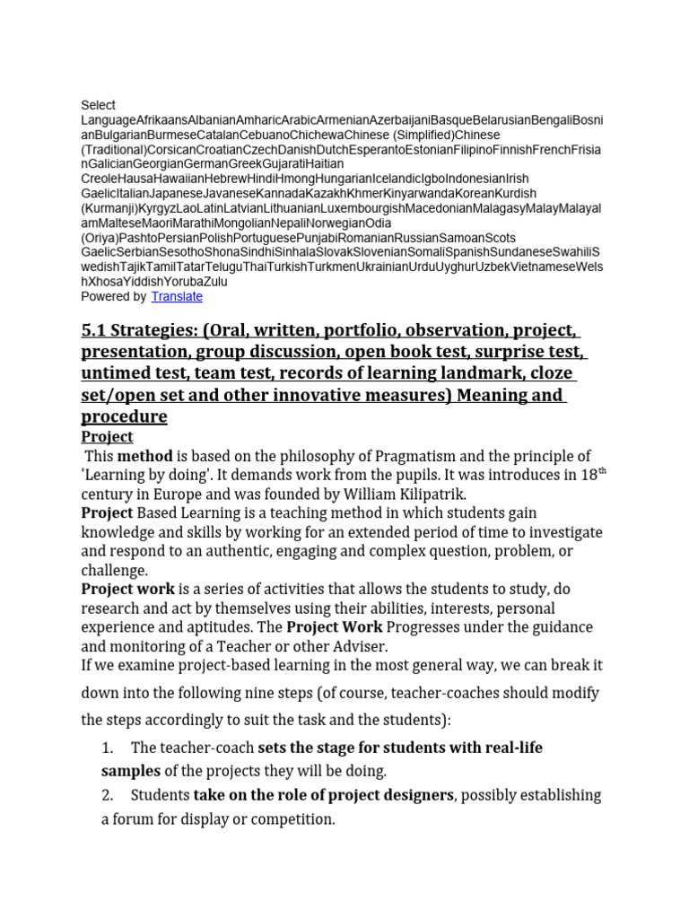 Unit 5 Learning Teaching Assessment Pdf Educational Assessment