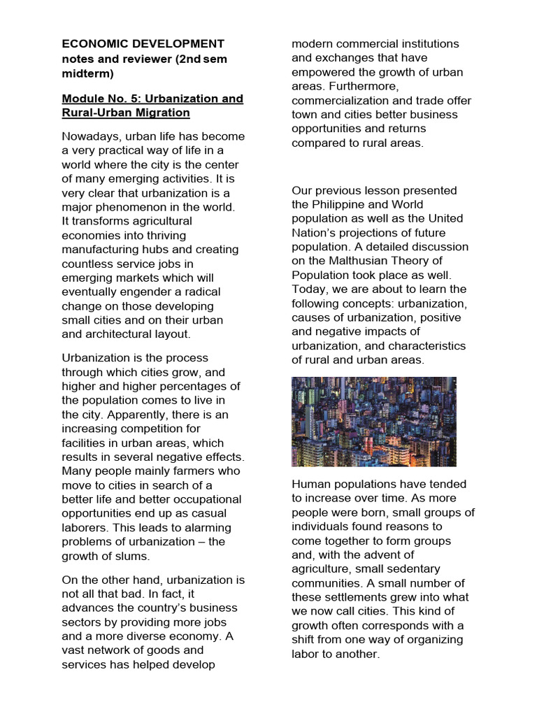 Understanding Urbanization Dynamics | PDF | Cost Of Living | Urbanization