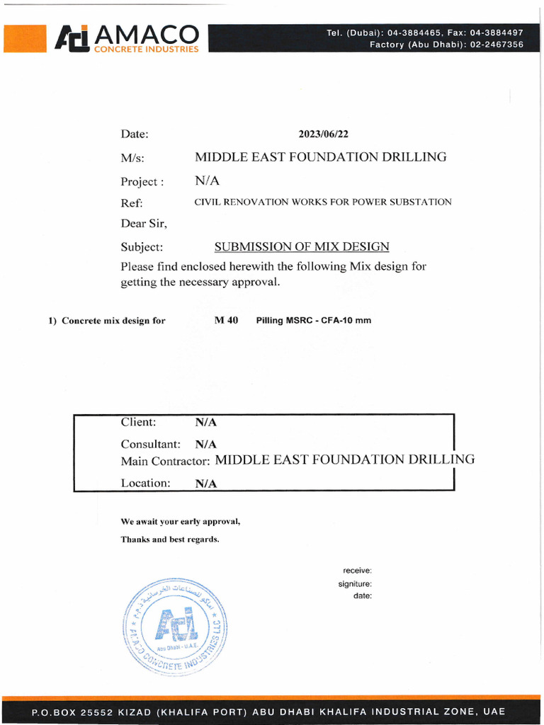 MSRC Cfa - 20230622 - 0001 | PDF | Concrete | Secondary Sector Of The ...