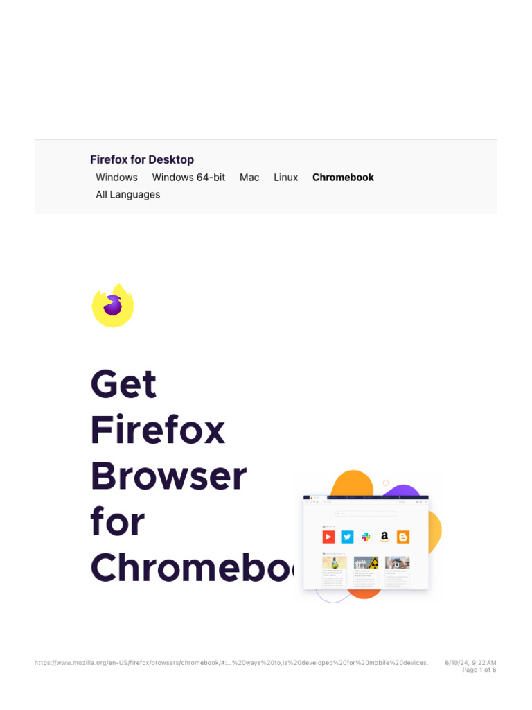 Get Firefox Browser For Chromebook | PDF | Chromebook | Android ...