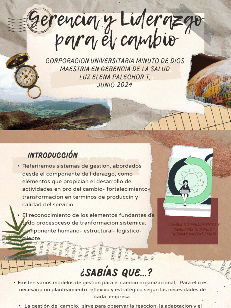 Gerencia y Liderazgo para El Cambioaa | PDF | Business | Liderazgo