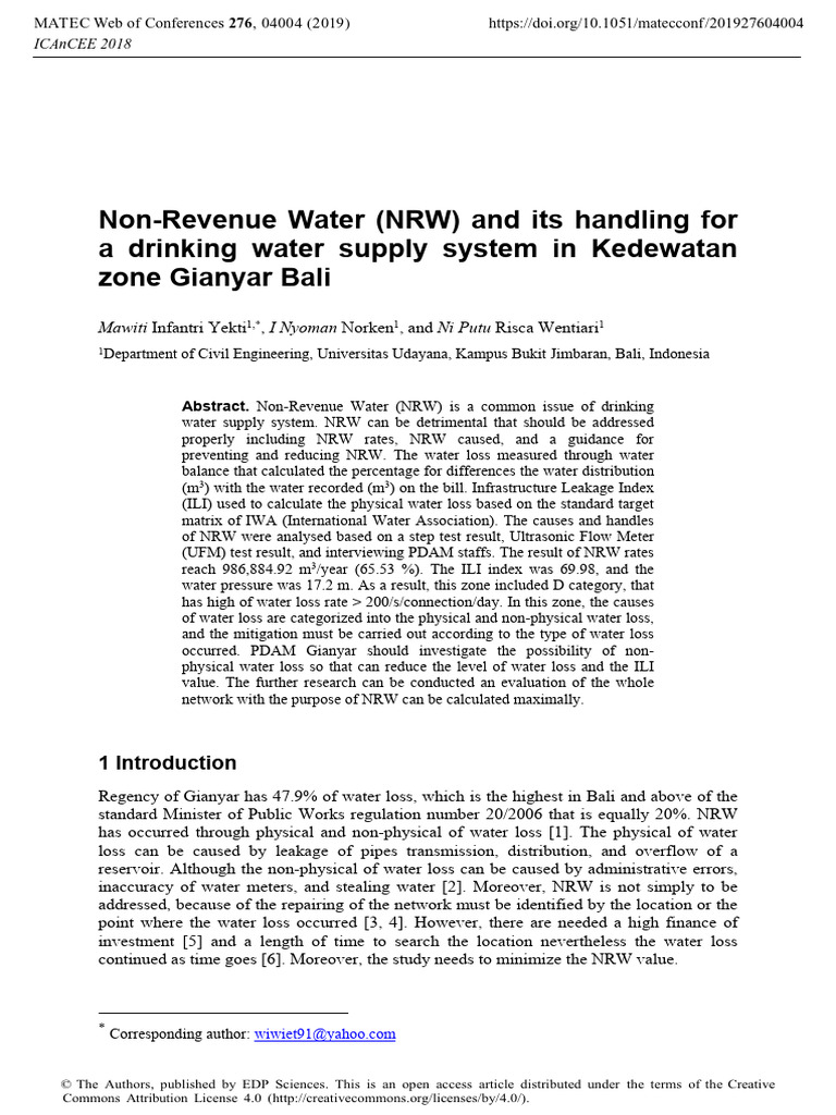 non-revenue-water-nrw-and-its-handling-for-a-drink-pdf-hydrology