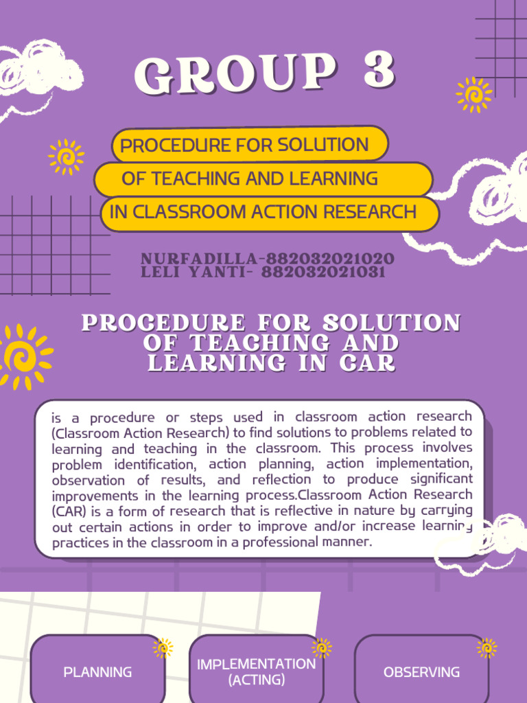 Classroom Action Research Guide | PDF | Action Research | Hypothesis