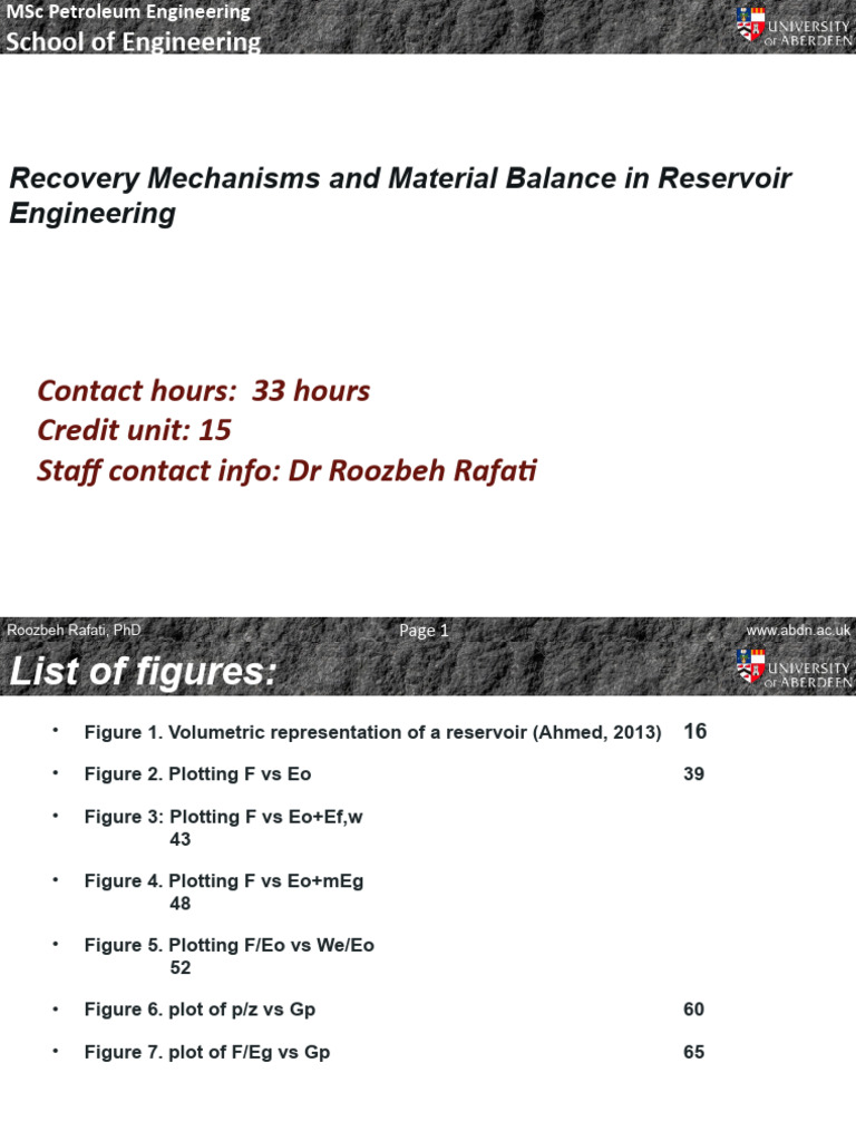 Volumetric Balance in Reservoir Engineering | PDF | Petroleum Reservoir ...