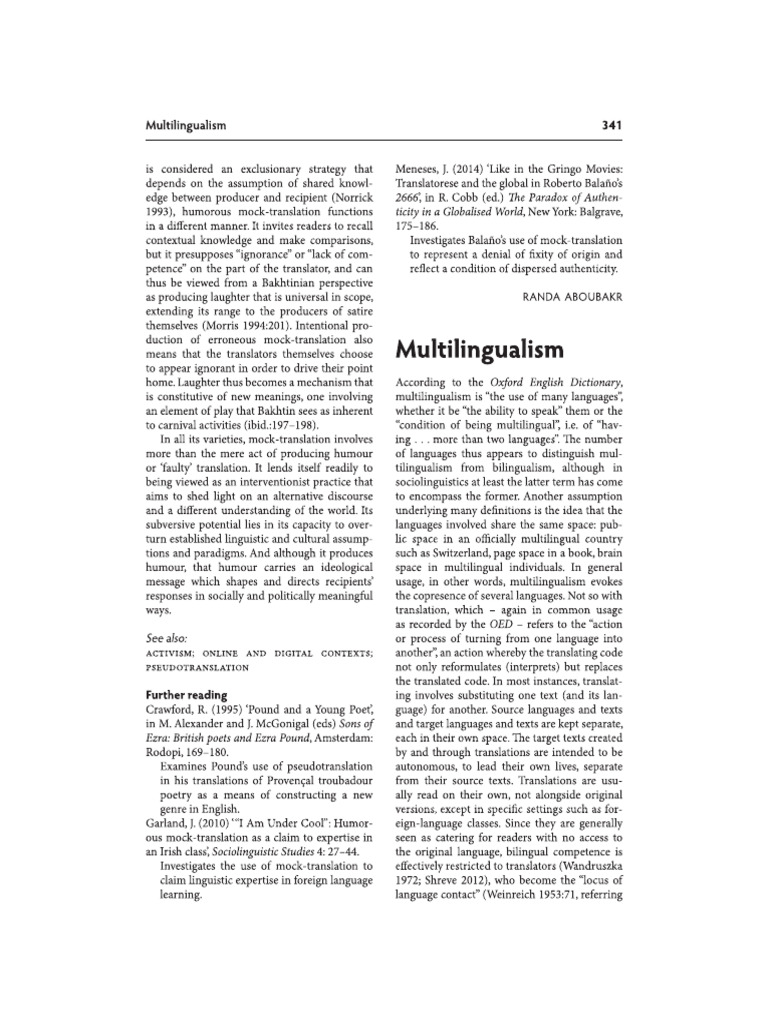 Multilingual Is M | PDF