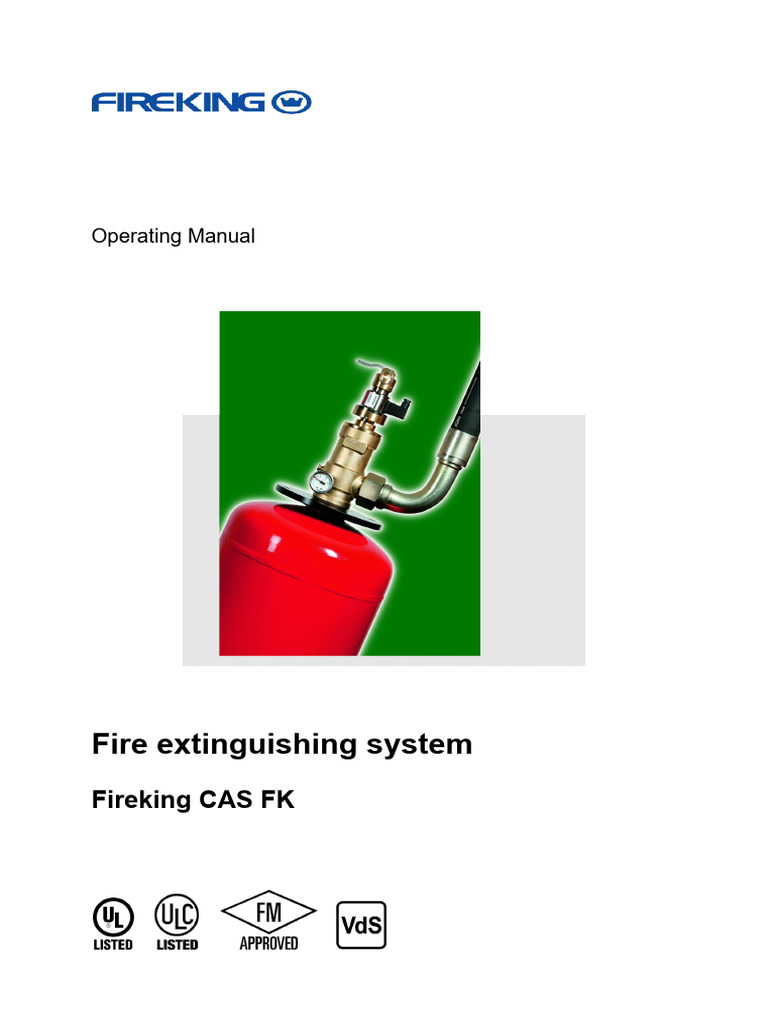 36099_Fire_extinguishing_system_Fireking_CAS_FK_Operating_Manual | PDF ...
