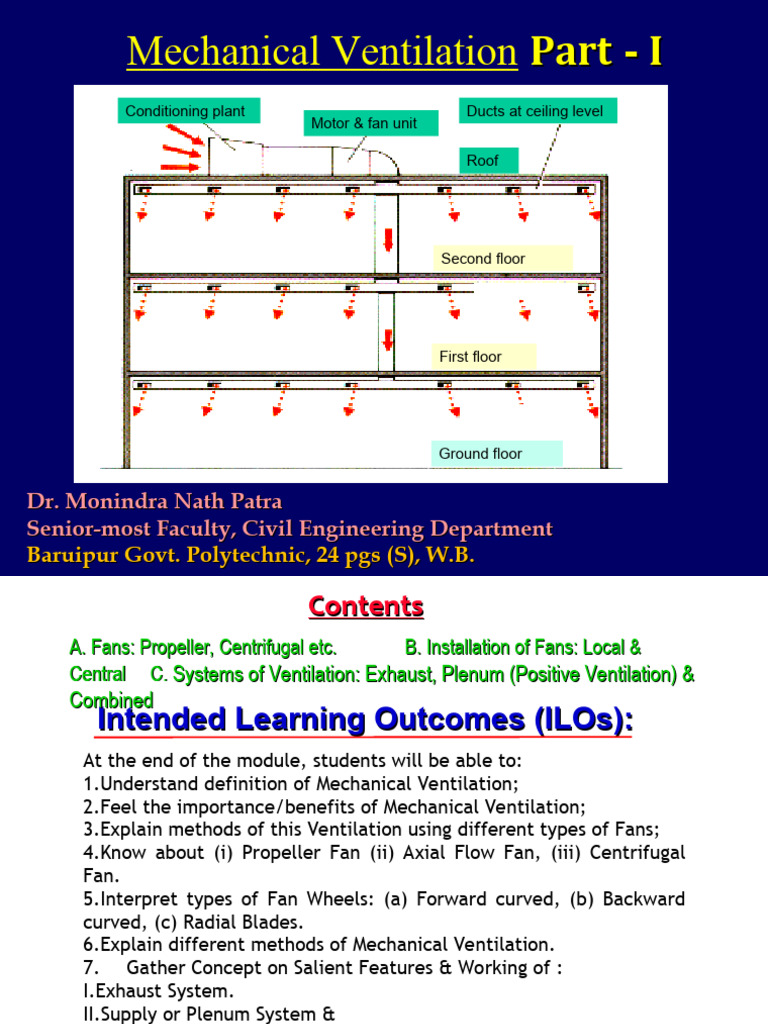 Mechanical Ventln Part I - DR M N Patra | PDF | Ventilation ...