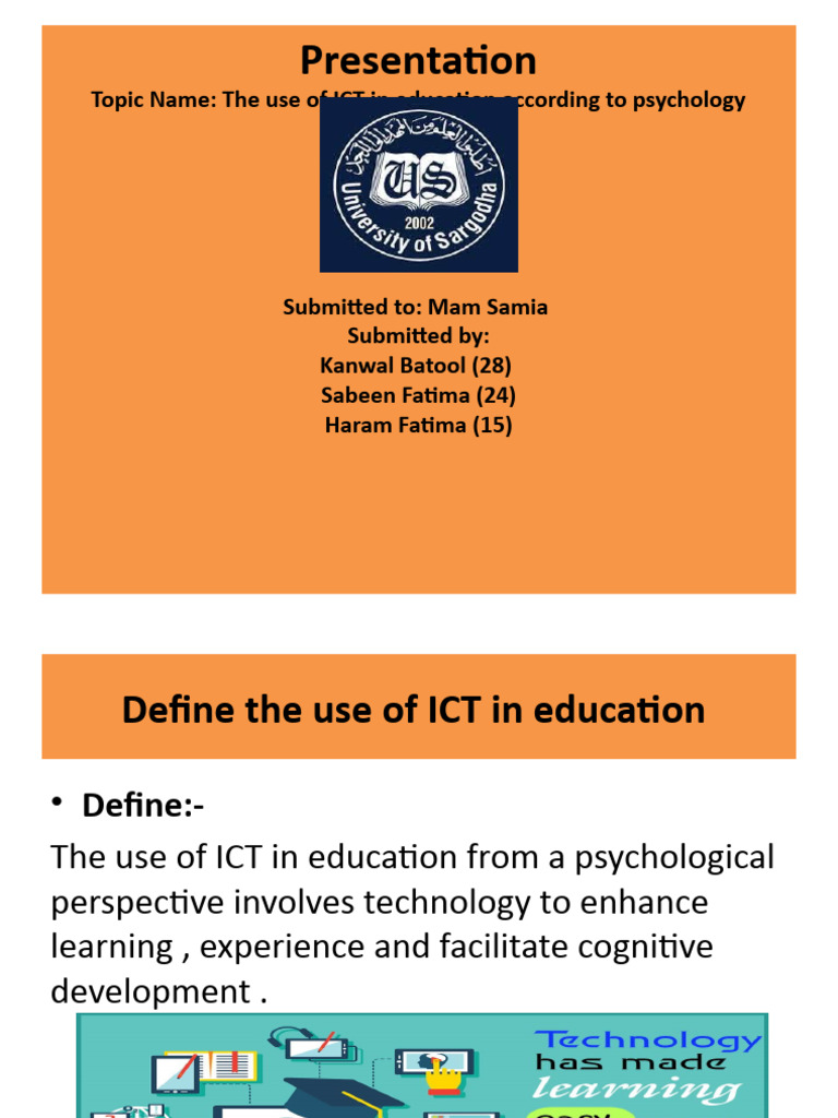 The Use Of Ict In Education Pdf