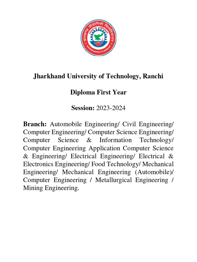 Diploma First Year Syllabus 2023-24 | PDF | Corrosion | Electrochemistry