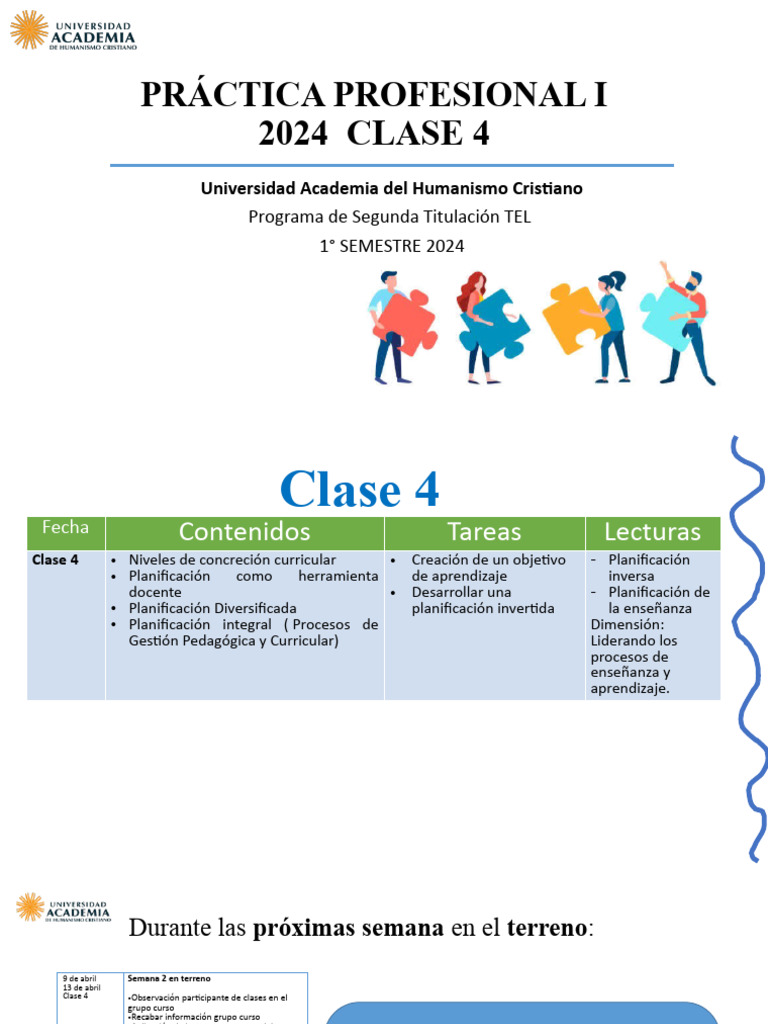 Clase 4 - TPP1 2024 | PDF | Plan de estudios | Enseñando