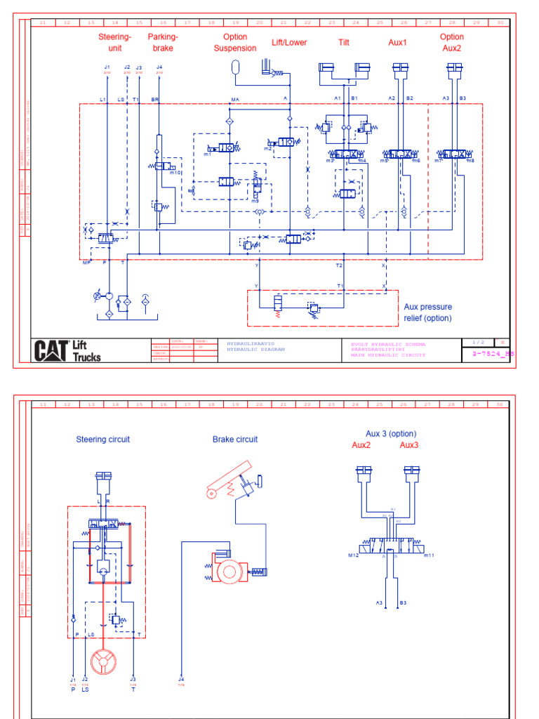 Hydraulic Schematic Evolt FC CAT | PDF