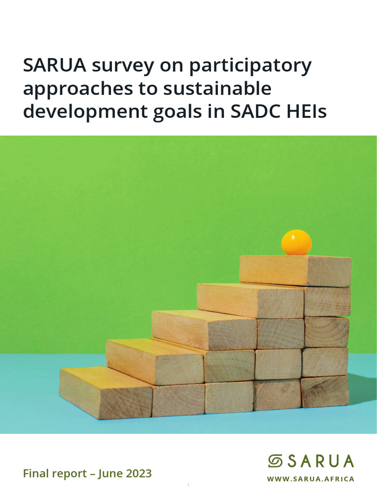 SARUA Survey On PAs To Sustainable Development Goals in SADC HEIs | PDF ...