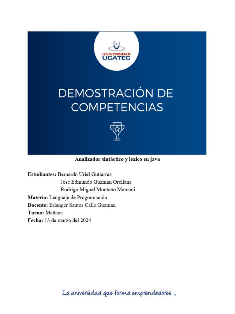 Competencia java 1 descargar gratis pdf compilador analizando