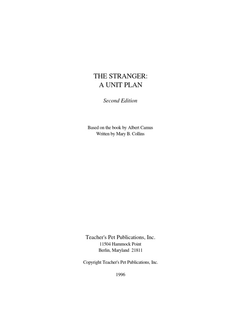 Stranger Pdf Albert Camus