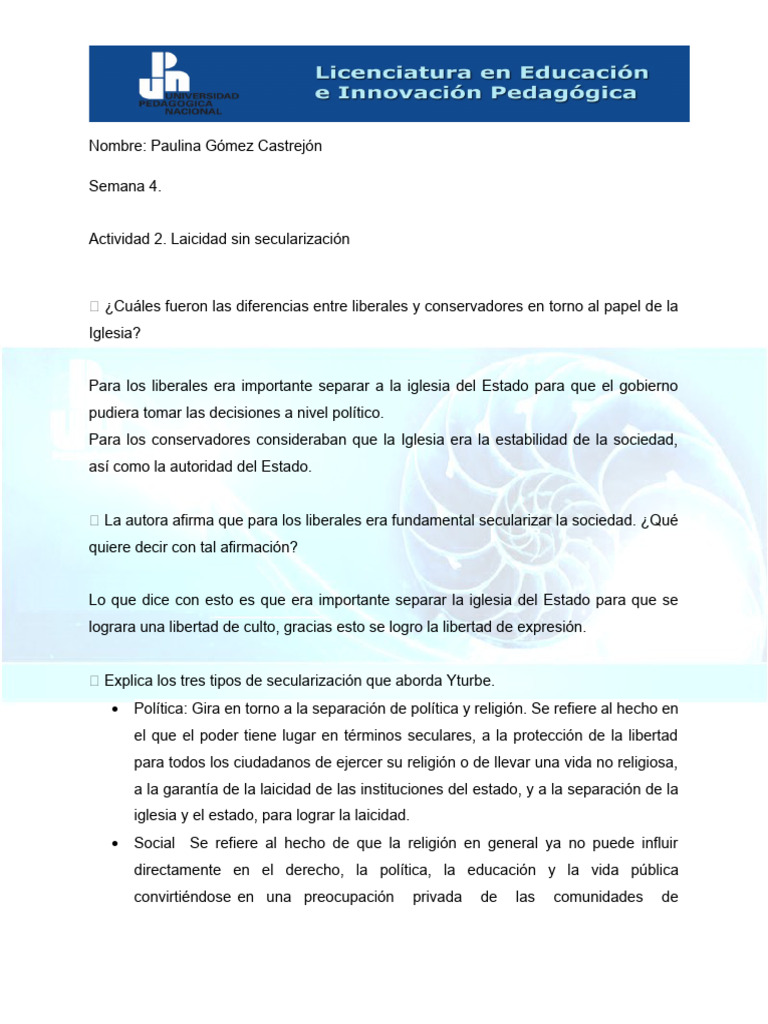 Laicidad y Secularización en México | PDF | Secularidad | Estado (política)