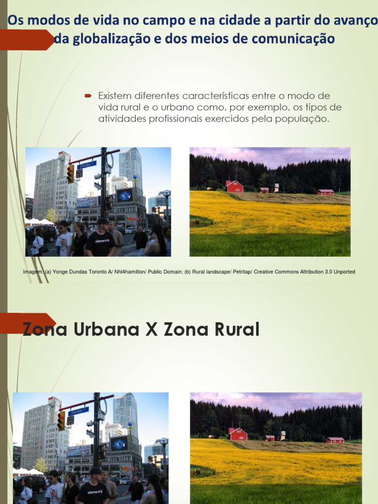 1série 23-08 Os modos de vida no campo e na cidade a partir do avanço ...