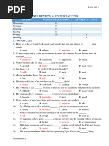 Unit Review 6 - S
