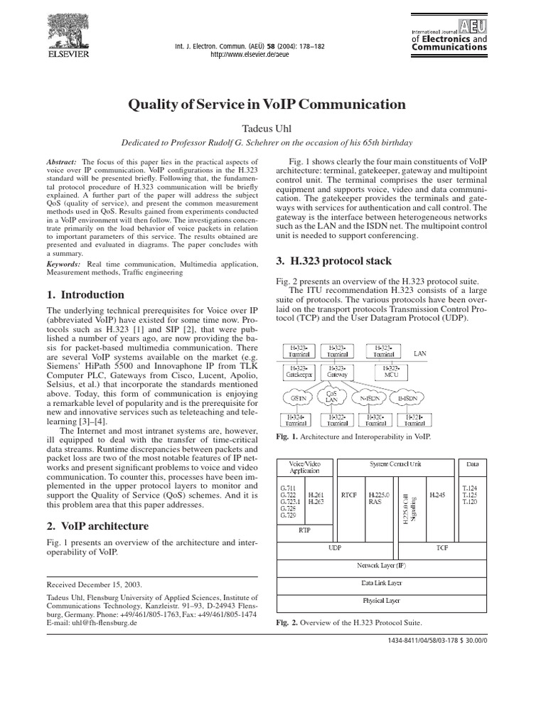 VoIP Communication Quality of Service | PDF | Quality Of Service ...