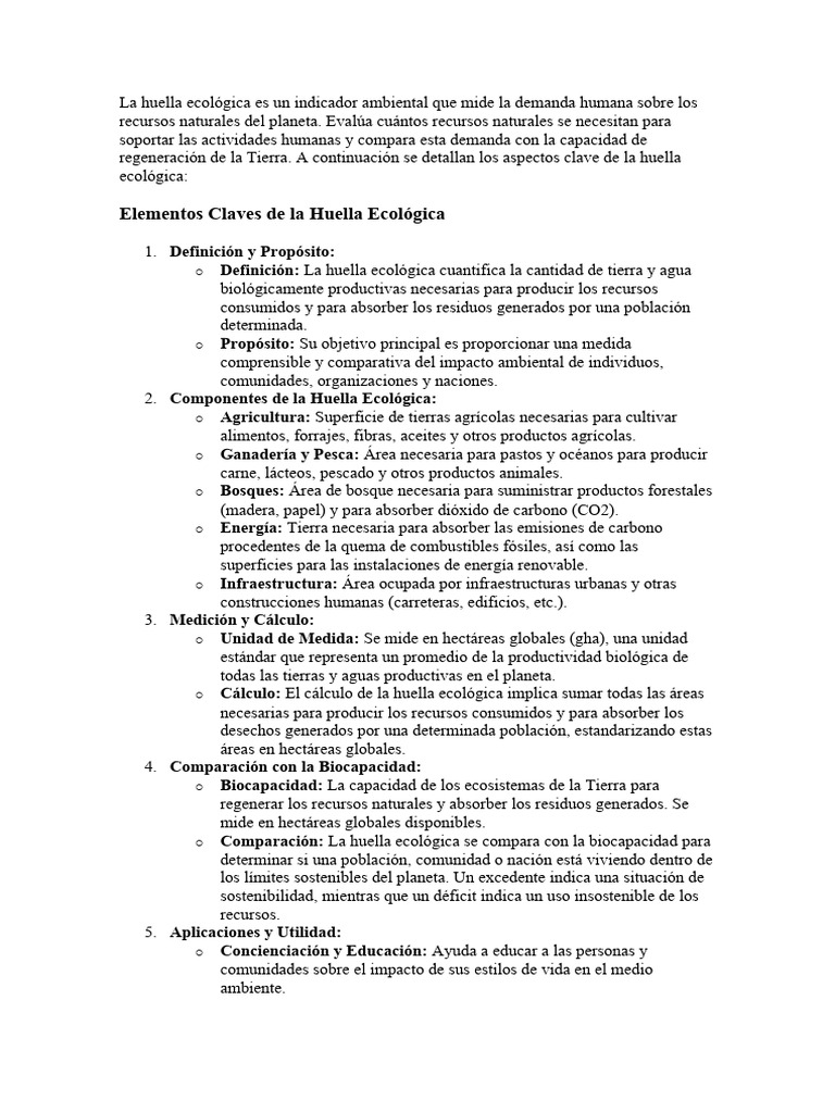 Huella Ecologica | PDF | Sustentabilidad | Ciencia medioambiental